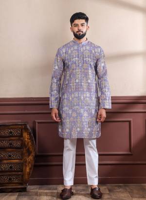 For A festive And Party Wear,Looking These Readymade Kurta With Payjama in Fine Colored.These Kurta is Fabricated On Cotton And Art Silk Bottom With Woven Checks Designer With Digital Printed.Buy Now.