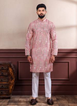 For A festive And Party Wear,Looking These Readymade Kurta With Payjama in Fine Colored.These Kurta is Fabricated On Cotton And Art Silk Bottom With Woven Checks Designer With Digital Printed.Buy Now.