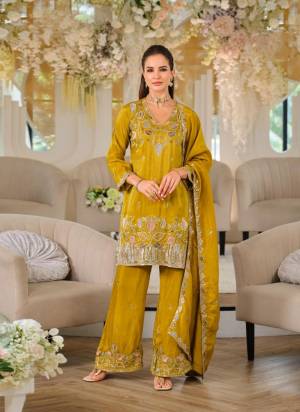Garb These Party Wear Designer Plazzo Style Suits in Fine Colored Pair With Dupatta.These Top Are Roman Silk And Dupatta Are Fabricated On Simmer Pair With Roman Silk Bottom.Its Beautified With Heavy Designer Embroidery Work.