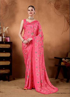 Looking These Party Wear Ready To Wear Saree in Fine Colored.These Saree Are Satin And Blouse is Satin Fabricated.Its Beautified With Designer Printed.