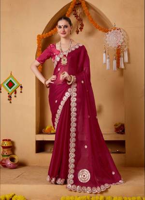 Looking These Party Wear Ready To Wear Saree in Fine Colored.These Saree Are Tissue And Blouse is Tissue Fabricated.Its Beautified With Designer Mirror Work.