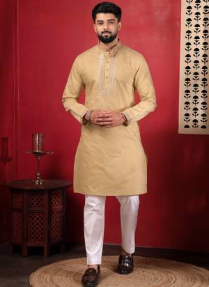 For A festive And Party Wear,Looking These Readymade Kurta With Payjama in Fine Colored.These Kurta is Fabricated On Cotton And Art Silk Bottom With Designer Embroidery Work.Buy Now.