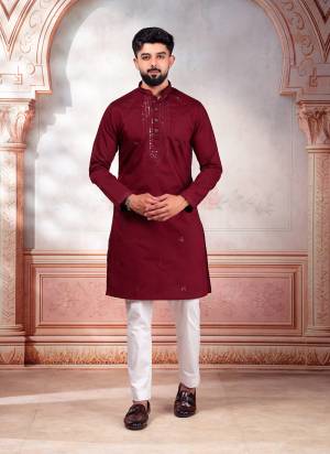 For A festive And Party Wear,Looking These Readymade Kurta With Payjama in Fine Colored.These Kurta is Fabricated On Cotton And Art Silk Bottom With Designer Embroidery Work.Buy Now.