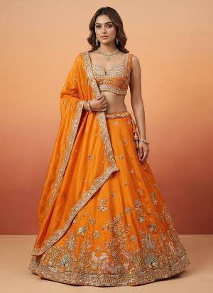 Attrective Looking This Party Wear Fine Color Fancy Heavy Designer Choli And Lahenga Fabriced On Tissue And Dupatta Tissue In Fabricated Beautified With Attrective Designer Sequance,Beads Embroidery Work. Buy Now.