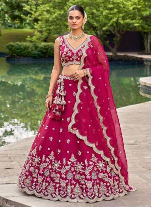 Attrective Looking This Party Wear Fine Color Fancy Heavy Designer Choli And Lahenga Fabriced On Tissue And Dupatta Tissue In Fabricated Beautified With Attrective Designer Sequance,Beads Embroidery Work. Buy Now.