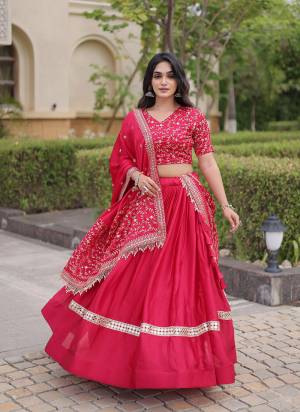 Looking These Party Wear Lehenga Choli With Dupatta in Fine Colored. These Lehenga Are Glory Satin And Blouse Are Glory Satin And Glory Satin Dupatta Fabricated. It is Beautified With Designer Jari,Sequance Embroidery Work.