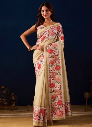 Looking These Party Wear Ready To Wear Saree in Fine Colored.These Saree Are Jute Silk And Blouse is Jute Silk Fabricated.Its Beautified With Designer Printed.