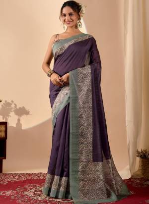 Looking These Party Wear Ready To Wear Saree in Fine Colored.These Saree Are Jute Silk And Blouse is Jute Silk Fabricated.Its Beautified With Designer Printed.