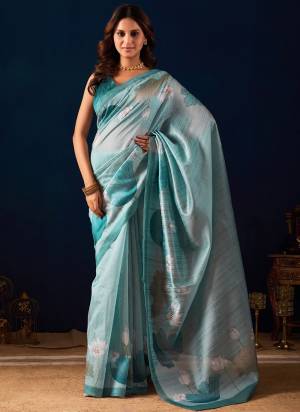Looking These Party Wear Ready To Wear Saree in Fine Colored.These Saree Are Jute Silk And Blouse is Jute Silk Fabricated.Its Beautified With Designer Printed.