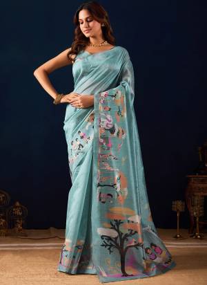Looking These Party Wear Ready To Wear Saree in Fine Colored.These Saree Are Jute Silk And Blouse is Jute Silk Fabricated.Its Beautified With Designer Printed.
