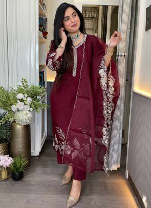 Garb These Suit in Fine Colored Pair With Bottom And Dupatta.These Top Are Chanderi And Bottom Are Fabricated On Chanderi Pair With Organza Dupatta.Its Beautified With Designer Embroidery Work.