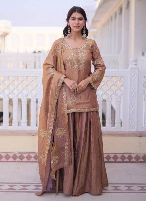 Garb These Suit in Fine Colored Pair With Bottom And Dupatta.These Top Are CP Vichitra And Bottom Are Fabricated On CP Vichitra Pair With CP Vichitra Dupatta.Its Beautified With Designer Embroidery Work.