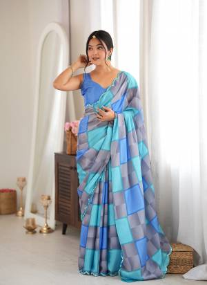Attractive These Party Wear Saree in Fine Colored.These Saree Are Chinon And Blouse is Chinon Fabricated.Its Beautified With Designer Digital Printed With Mirror Cut Work Border.
