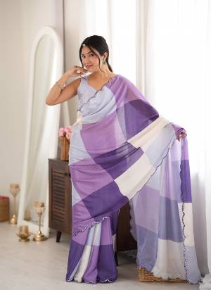 Attractive These Party Wear Saree in Fine Colored.These Saree Are Chinon And Blouse is Chinon Fabricated.Its Beautified With Designer Digital Printed With Mirror Cut Work Border.
