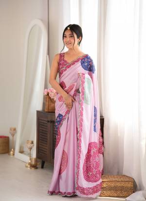 Attractive These Party Wear Saree in Fine Colored.These Saree Are Chinon And Blouse is Chinon Fabricated.Its Beautified With Designer Digital Printed With Mirror Cut Work Border.