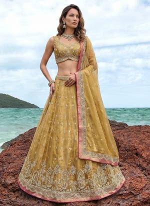 Garb This Party Wear Fine Color Fancy Heavy Designer Choli And Lahenga Fabriced On Tissue And Dupatta Tissue In Fabricated Beautified With Attrective Designer Sequance,Moti Embroidery Work. Buy Now.