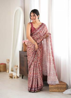 Looking These Party Wear Saree in Fine Colored.These Saree Are Chinon And Blouse is Chinon Fabricated.Its Beautified With Designer Digital Printed With Mirror Cut Work Border.