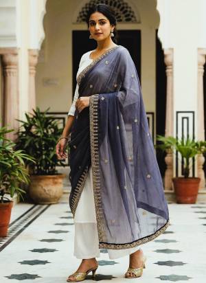 Grab These Beautiful Colored Ethnic Dupatta.This Dupatta is Fabricated On Beautiful Organza Fabric . It Is Beautified With Beautiful Designer Dori Embroidery Work.