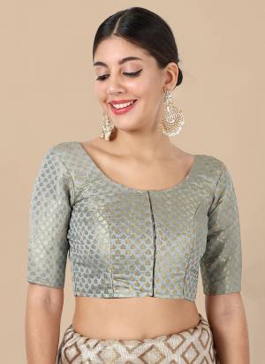 Attrctive These Beautiful Colored Readymade Blouse.Its Fabricated On Banarasi Silk Come With Jacquard Weaving Designer.Buy Now.
