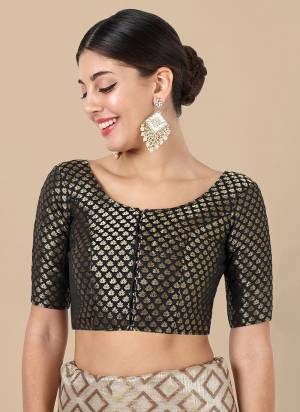 Attrctive These Beautiful Colored Readymade Blouse.Its Fabricated On Banarasi Silk Come With Jacquard Weaving Designer.Buy Now.