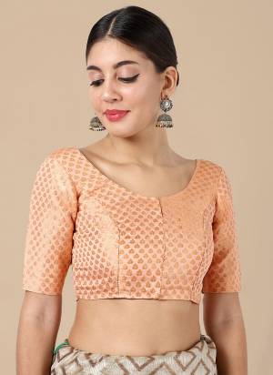 Attrctive These Beautiful Colored Readymade Blouse.Its Fabricated On Banarasi Silk Come With Jacquard Weaving Designer.Buy Now.