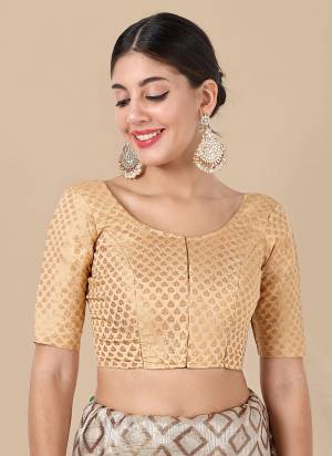 Attrctive These Beautiful Colored Readymade Blouse.Its Fabricated On Banarasi Silk Come With Jacquard Weaving Designer.Buy Now.