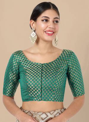 Attrctive These Beautiful Colored Readymade Blouse.Its Fabricated On Banarasi Silk Come With Jacquard Weaving Designer.Buy Now.