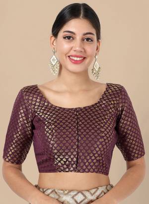 Attrctive These Beautiful Colored Readymade Blouse.Its Fabricated On Banarasi Silk Come With Jacquard Weaving Designer.Buy Now.