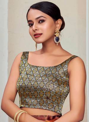 Grab These Beautiful Colored Readymade Blouse.Its Fabricated On Banarasi Silk  With Jacquard Weaving Designer.Buy Now.