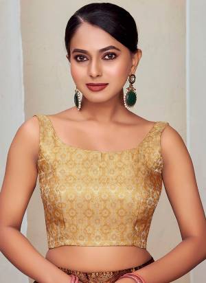 Grab These Beautiful Colored Readymade Blouse.Its Fabricated On Banarasi Silk  With Jacquard Weaving Designer.Buy Now.