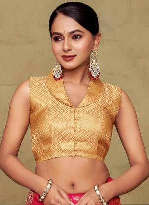 Grab These Beautiful Colored Readymade Blouse.Its Fabricated On Banarasi Silk  With Jacquard Weaving Designer.Buy Now.