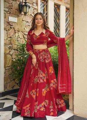 Attrective Looking These Beautiful Looking Readymade Crop Top Lahenga And Dupatta.These Top And Lahenga is Fabricated On French Crepe And Silk Dupatta.Its Beautified With Designer Digital Printed.
