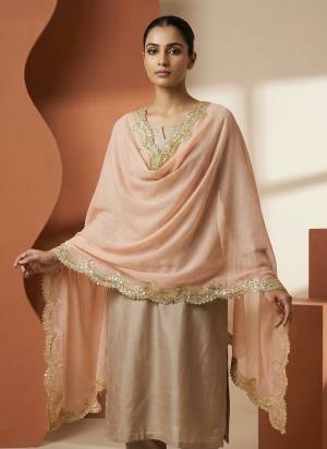 Looking These Beautiful Colored Ethnic Dupatta.This Dupatta is Fabricated On Beautiful Organza Fabric . It Is Beautified With Beautiful Designer Sequance Embroidery Work Lace Border.