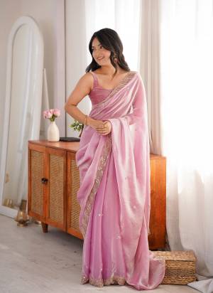 Looking These Fancy Party Wear Saree in Fine Colored.These Saree Are Fendy Satin And Blouse is Fendy Satin Fabricated.Its Beautified With Beads,Pearl Embroidery Work.