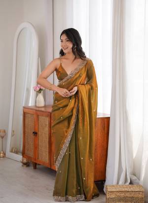 Looking These Fancy Party Wear Saree in Fine Colored.These Saree Are Fendy Satin And Blouse is Fendy Satin Fabricated.Its Beautified With Beads,Pearl Embroidery Work.