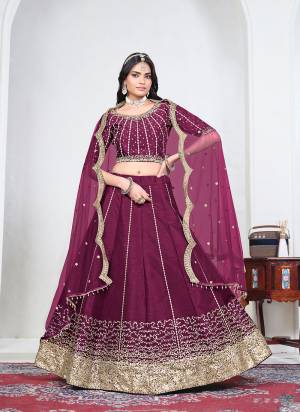 For A Designer Look,Grab These Party Wear Lehenga Choli in Fine Colored.These Lehenga And Blouse Are Fabricated On Art Silk Pair With Net Dupatta.Its Beautified With Designer Sequance,Jari Embroidery Work.