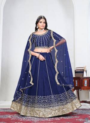 For A Designer Look,Grab These Party Wear Lehenga Choli in Fine Colored.These Lehenga And Blouse Are Fabricated On Art Silk Pair With Net Dupatta.Its Beautified With Designer Sequance,Jari Embroidery Work.
