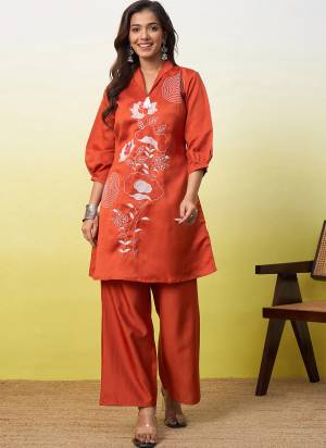 Attractive These Beautiful Party Wear Readymade Co Ord Top With Bottom.These Dress is Fabricated On Top And Bottom Are Viscose Rayon.Its Beautified With Designer Embroidery Work.