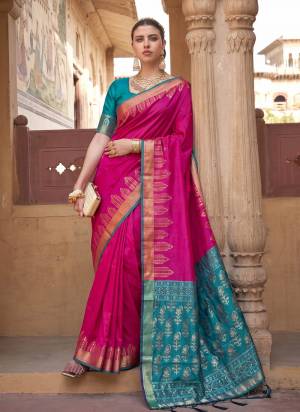 Garb These Fastive And Party Wear Saree in Fine Colored.These Saree And Blouse is Fabricated On Soft Silk.Its Beautified With Weaving Jari Designer.