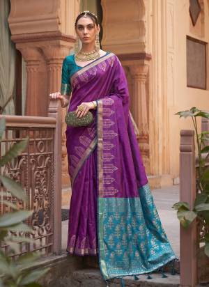 Garb These Fastive And Party Wear Saree in Fine Colored.These Saree And Blouse is Fabricated On Soft Silk.Its Beautified With Weaving Jari Designer.