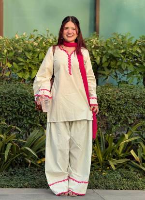 Looking These Suit in Fine Colored Pair With Bottom And Dupatta.These Top Are Cotton And Bottom Are Fabricated On Cotton Pair With Chinon Dupatta.Its Beautified With Designer Hand Work.