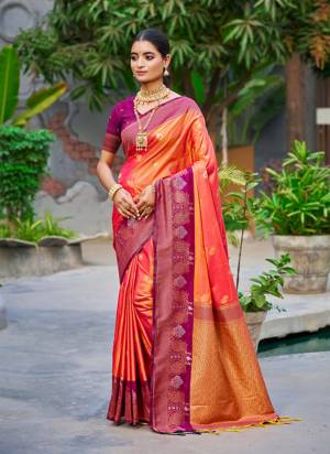 Looking These Fastive And Party Wear Saree in Fine Colored.These Saree And Blouse is Fabricated On Soft Silk.Its Beautified With Woven Jacquard Designer.