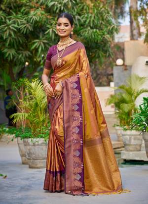 Looking These Fastive And Party Wear Saree in Fine Colored.These Saree And Blouse is Fabricated On Soft Silk.Its Beautified With Woven Jacquard Designer.