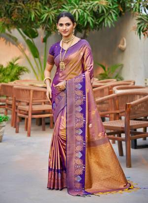 Looking These Fastive And Party Wear Saree in Fine Colored.These Saree And Blouse is Fabricated On Soft Silk.Its Beautified With Woven Jacquard Designer.