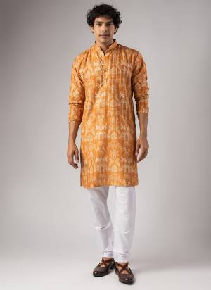 For A Festive And Party Wear,Attractive These Readymade Kurta With Payjama in Fine Colored.These Kurta is Fabricated On Chickoo Polo And Art Silk Bottom With Woven Patta Designer With Printed.Buy Now.