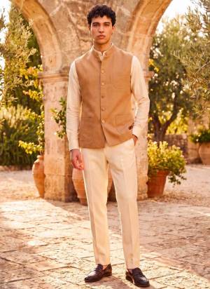 Looking These Party Wear Mans Wear Nehru Jacket wearing this fashionable. This Jacket Are Prime Jute Fabriced With Sold Designer.