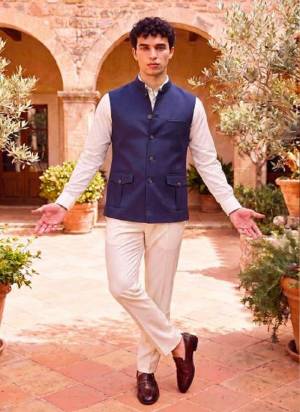 Looking These Party Wear Mans Wear Nehru Jacket wearing this fashionable. This Jacket Are Prime Jute Fabriced With Sold Designer.