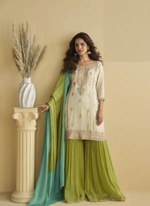 Looking These Fancy Party Wear Free Size Stitched Plazzo Suit in Fine Colored Pair.These Top And Bottom Are Chinon And Pair With Chinon Dupatta Fabric.Its Beautified With Heavy Designer Embroidery Work.