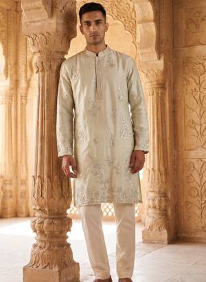 Looking These Party Wear Mans Wear Kutra Payjama wearing this fashionable. Tailored Kurta Are Silk And Payjama Cotton finest Fabriced With Designer Embroidery Work.
