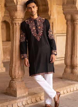 Looking These Party Wear Mans Wear Kutra Payjama wearing this fashionable. Tailored Kurta Are Imported Lachka And Payjama Cotton finest Fabriced With Designer Embroidery Work.